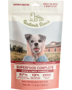Badlands Ranch Complete Air Dried Superfood Bison & Beef Dog