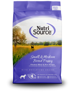 NutriSource Small & Medium Breed Puppy Chicken & Rice Dry Dog Food