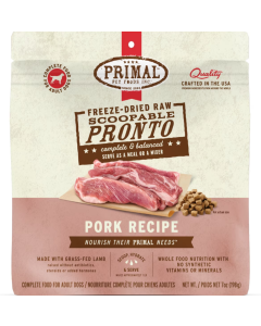 Primal Canine Pork Formula Freeze-Dried Pronto