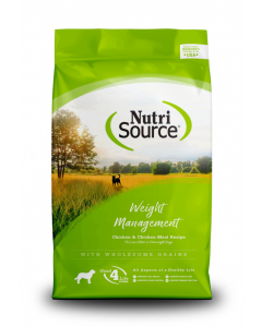 NutriSource Weight Management Chicken and Chicken Meal Dry Dog Food