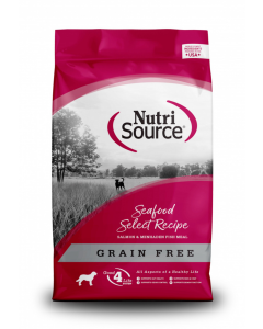 NutriSource Grain Free Seafood Select with Salmon Dry Dog Food