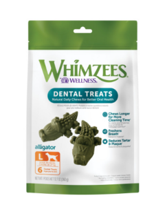 Whimzees Alligator Dental Dog Treats