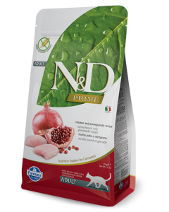 Farmina Prime N&D Natural & Delicious Grain Free Adult Chicken & Pomegranate Dry Cat Food