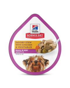 Hill's Science Diet Adult SM Paws Savory Stew with Chicken & Vegetables Dog Food Trays