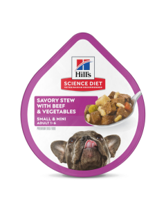 Hill's Science Diet Adult SM Paws Savory Stew with Beef & Vegetables Dog Food Trays