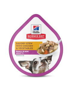 Hill's Science Diet Adult 7+ SM Paws Savory Stew with Chicken & Vegetables Dog Food Trays
