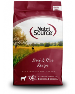 NutriSource Beef & Brown Rice Recipe Dry Dog Food