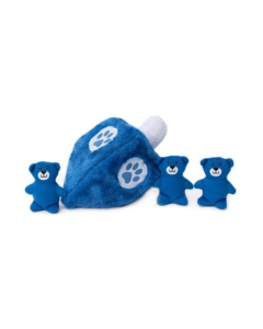 ZippyPaws Hanukkah Zippy Burrow Dreidel Hide and Seek Puzzle Dog Toy