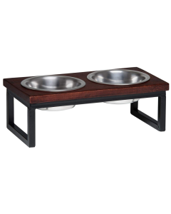 Loving Pets Wooden Layton Diner Dog Bowl
