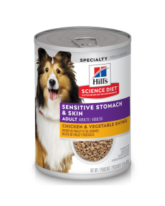 Hill's Science Diet Adult Sensitive Stomach & Skin Chicken & Vegetable Entree Canned Dog Food