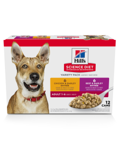 Hill's Science Diet Adult Entree Variety Pack Canned Dog Food