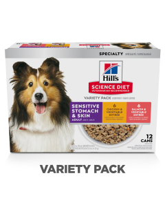 Hill's Science Diet Adult Sensitive Stomach & Skin Variety Pack Canned Dog Food