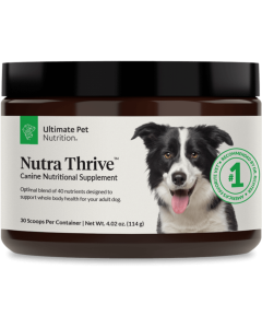 Ultimate Pet Nutrition Nutra Thrive 40-in-1 Canine Nutritional Supplement Topper for Dogs