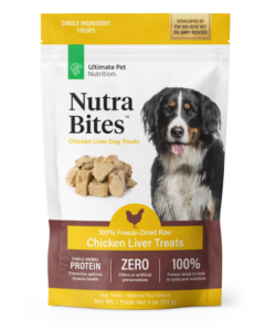 Ultimate Pet Nutrition Freeze Dried Nutra Bites Chicken Liver Dog Treat