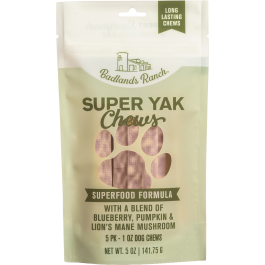 Badlands Ranch Super Yak Chew Blueberry Pumpkin & Lion's Mane Dog