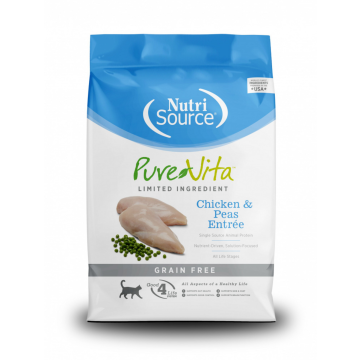 PureVita Grain-Free Chicken & Peas Entree Dry Cat Food