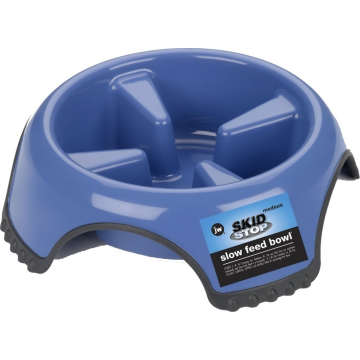 JW Pet Skid Stop Slow Feed Dog Bowls