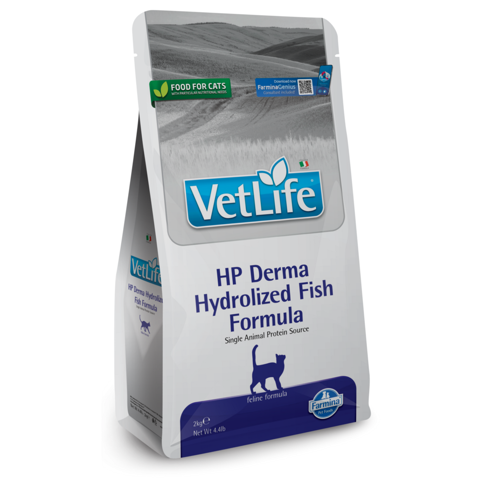 Farmina Vet Life Feline HP Derma Dry Cat Food | Petflow.com