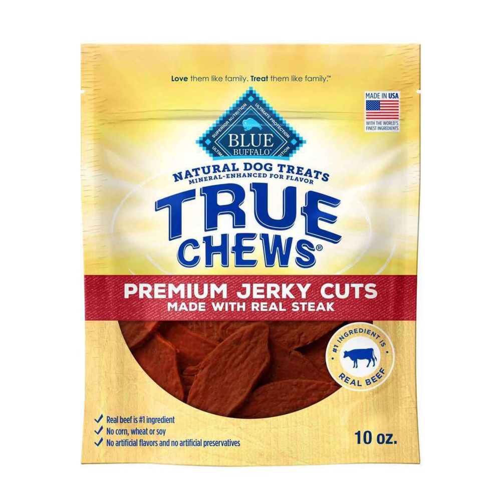 Blue Buffalo True Chews Steak Jerky Dog Treats