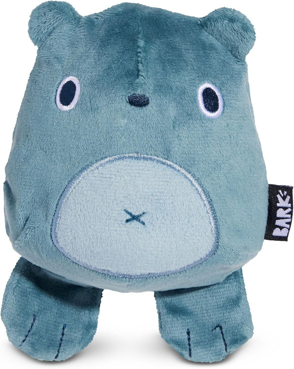 Bark Super Chewer Grey Bear Hugger 2-in-1 Plush Exterior with Hard