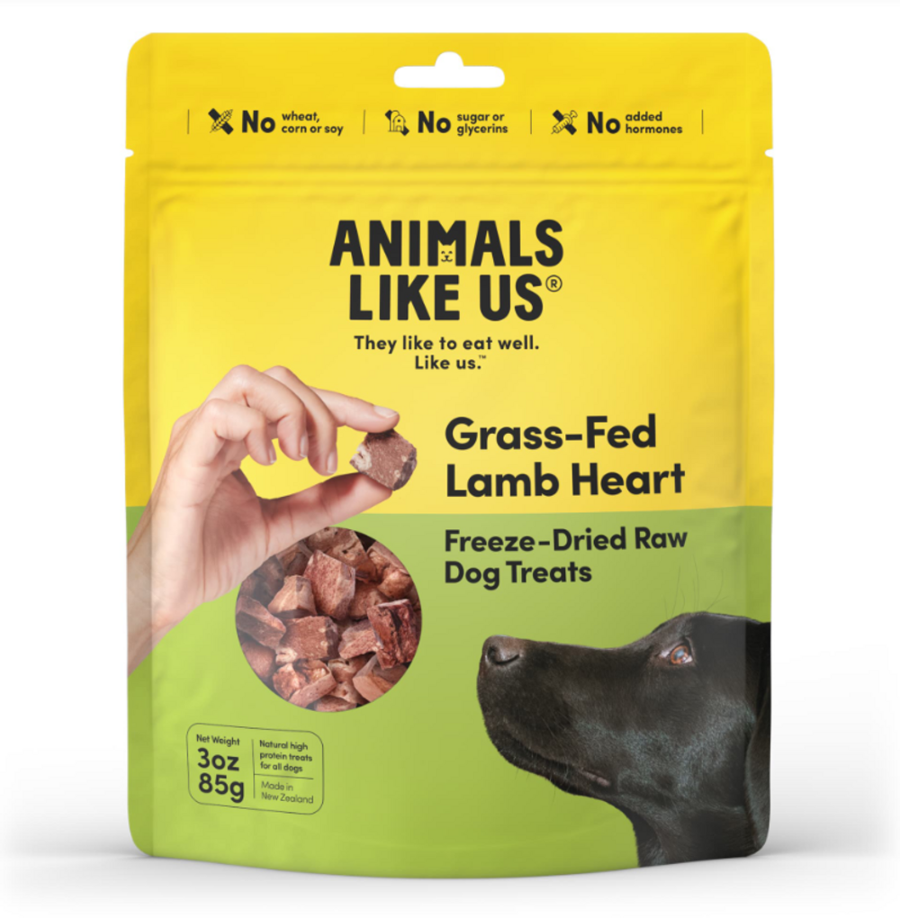 Animals Like Us Freeze Dried Raw Grass-Fed Lamb Heart Dog Treat